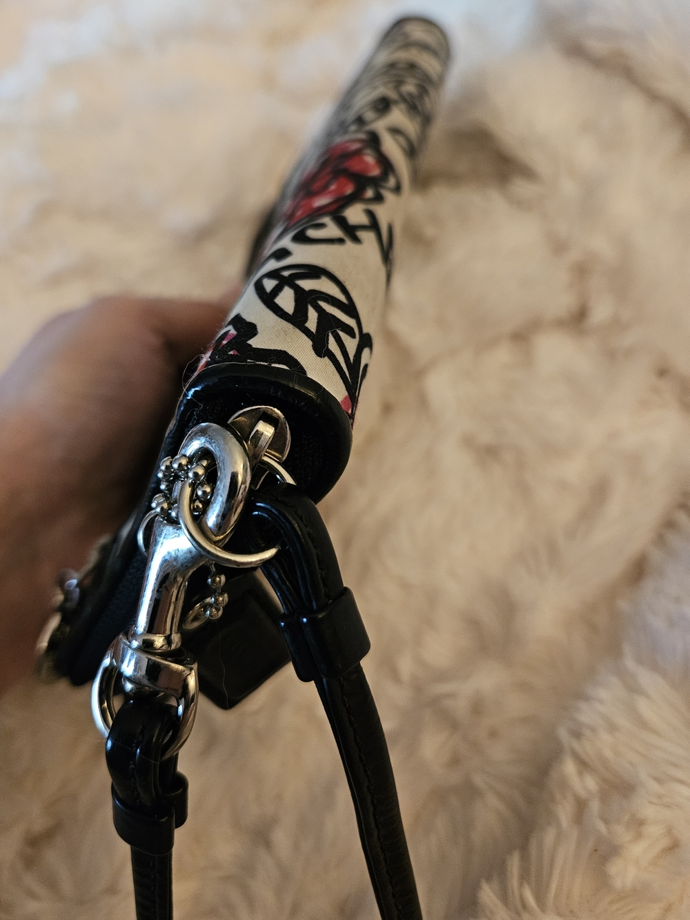 COACH✨️Poppy Daisy Floral Graffiti Wristlet/wallet-Y2K - Picture 16 of 16